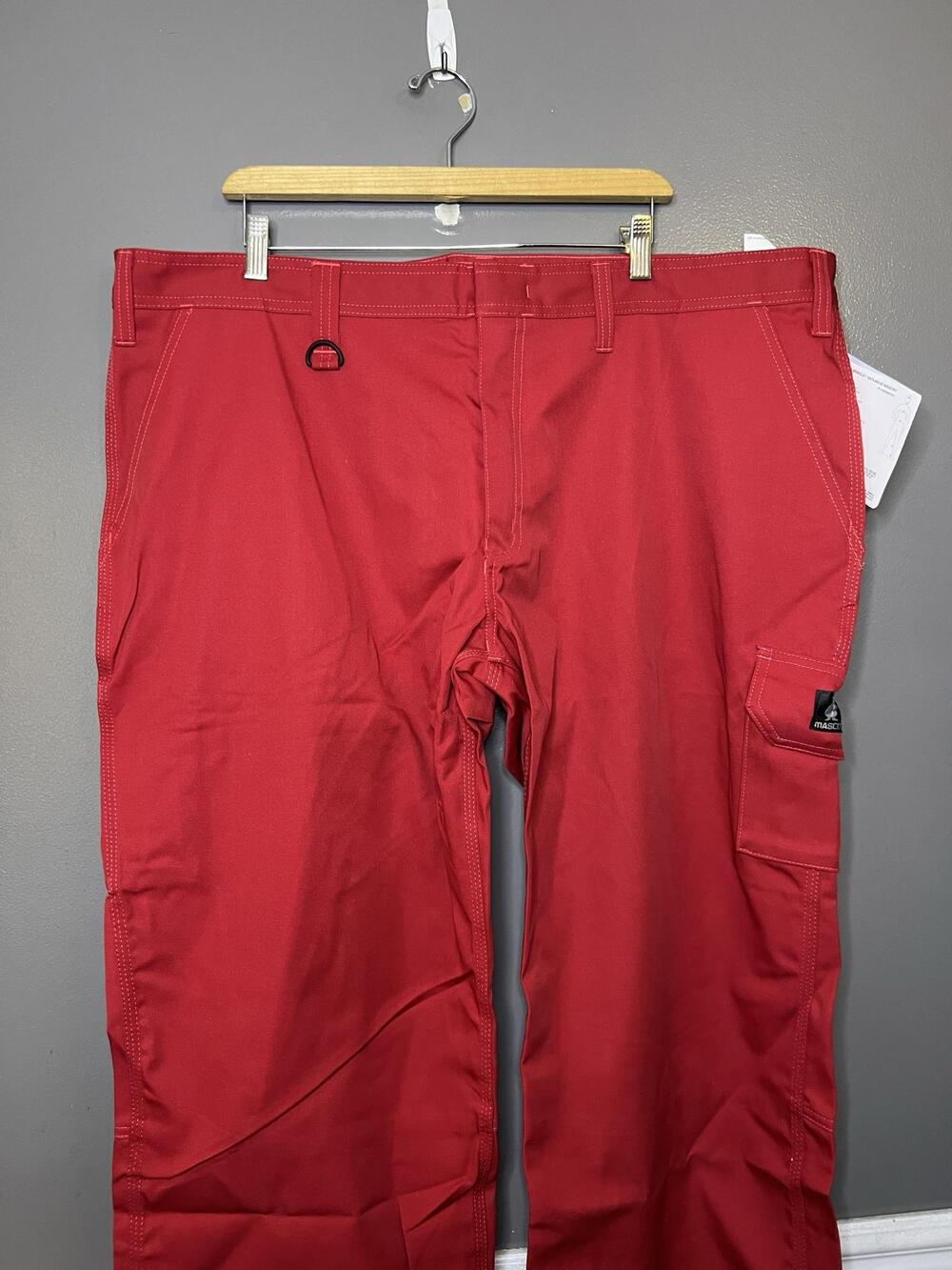 Mascot Cargo Pants Mens 46x32 Red Berkeley Industry Workwear 13579-442-02